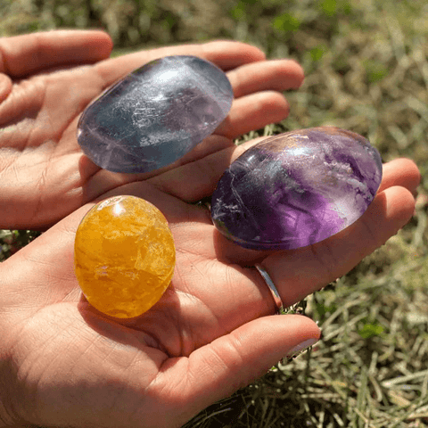 crystals for the spring equinox - fluorite