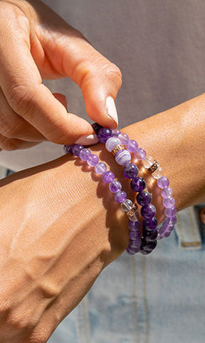 amethyst bracelet - Energy Muse