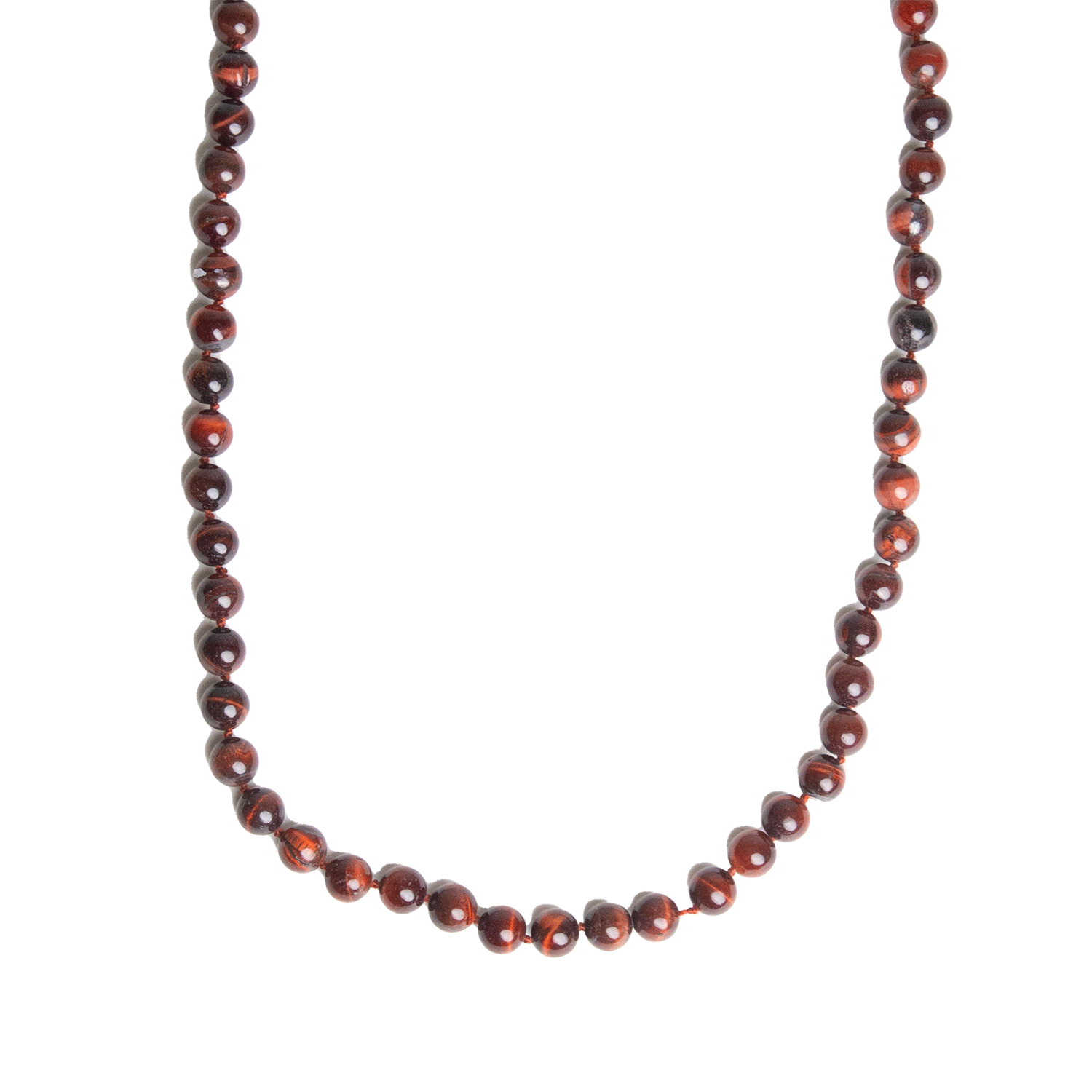 Image of Red Tiger's Eye Beaded Necklace