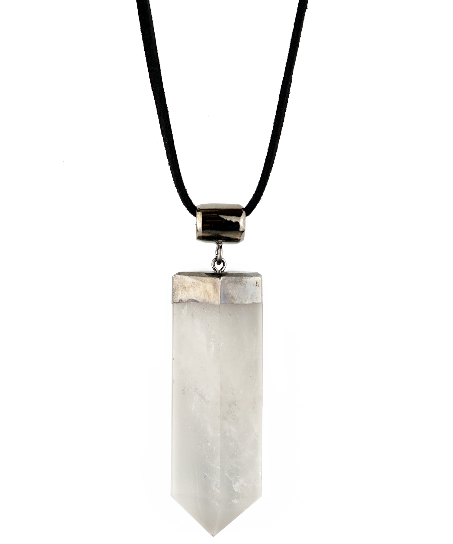 flat crystal necklace