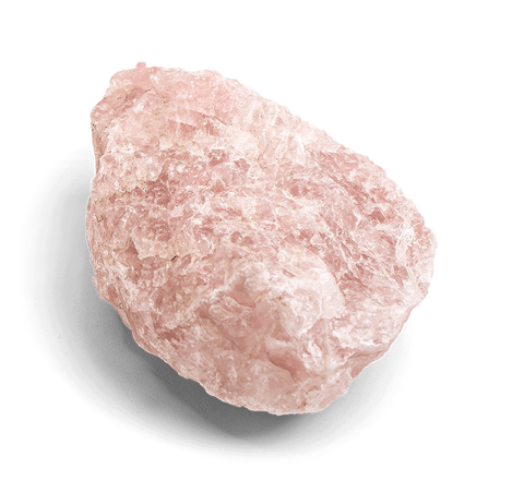 large raw rose quartz