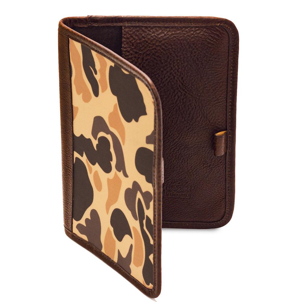 Campaign Leather Can Koozie - Vintage Camo