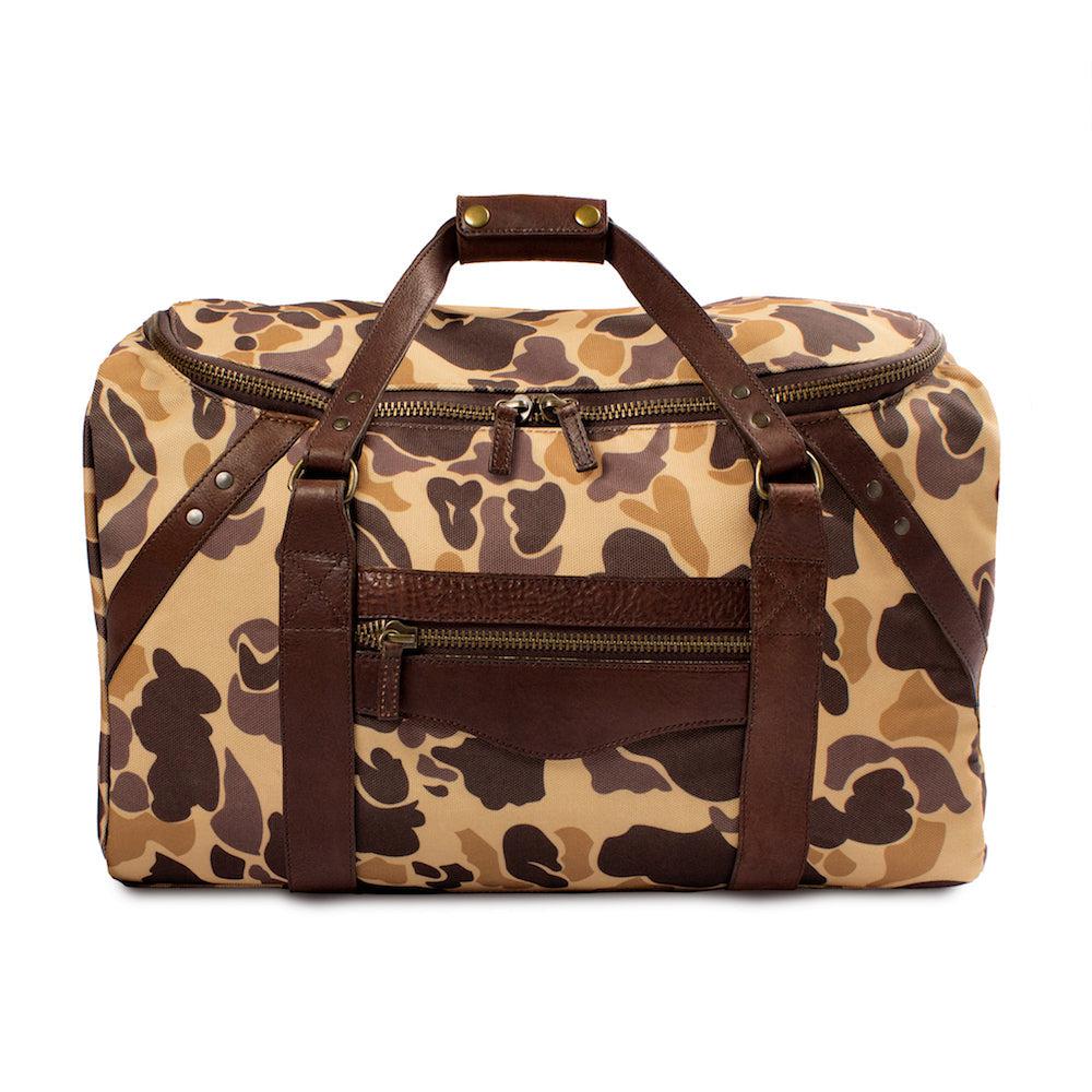 Mission Mercantile | Campaign Waxed Canvas Toiletry Train Case Smoke / Vintage Camo