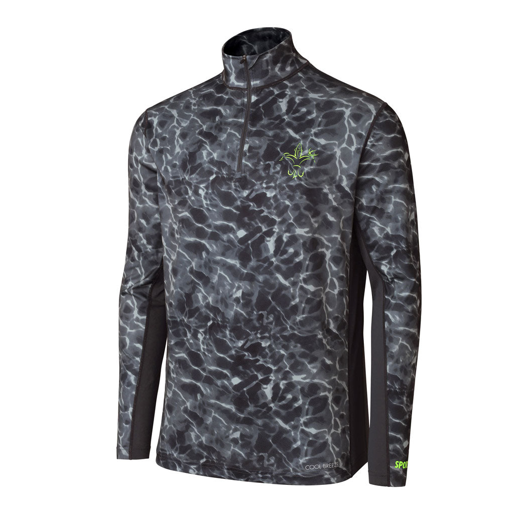 Cool Breeze Quarter Zip: Breathable Long Sleeve Fishing Shirt, Sportsman  Gear