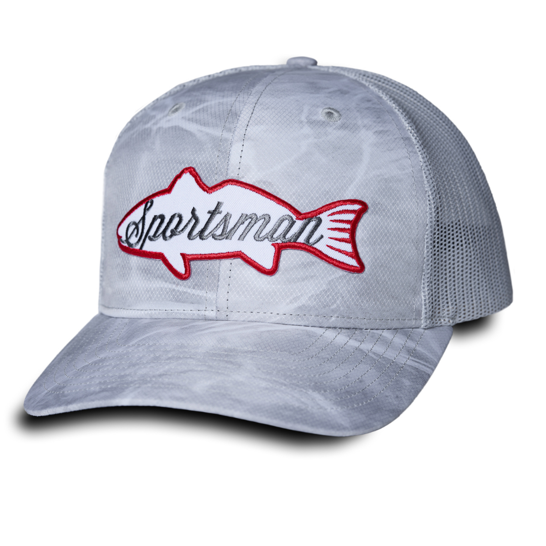 Redfish Fishing Trucker Snapback Hats by Reel Fishy Apparel -*9 Colors! Black Solid