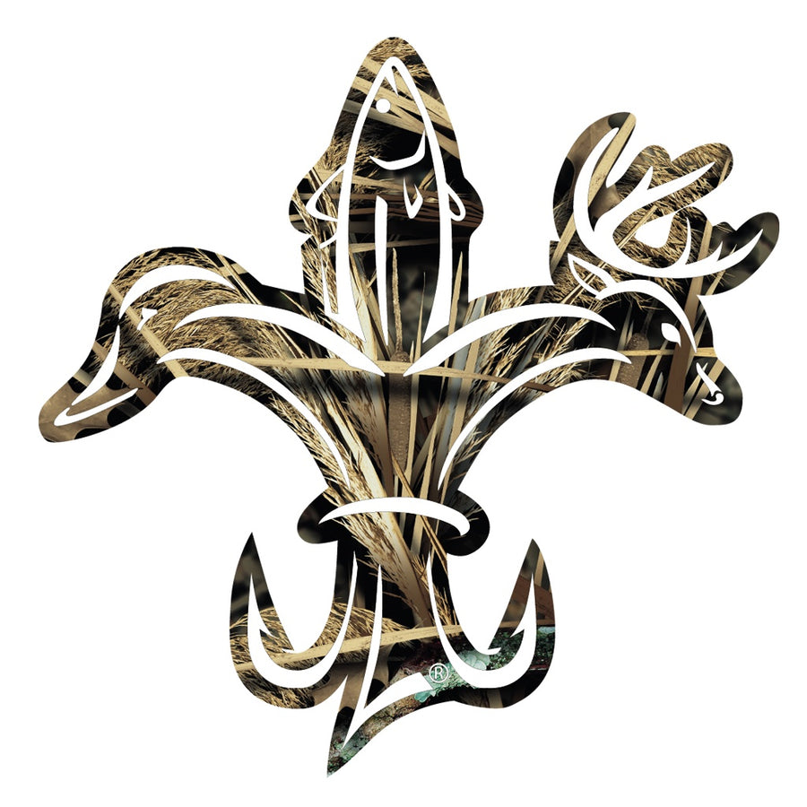 Download Deer Duck Fish Hook Fleur-De-Lis Decals - Official Sportsman Logo - Sportsman Gear