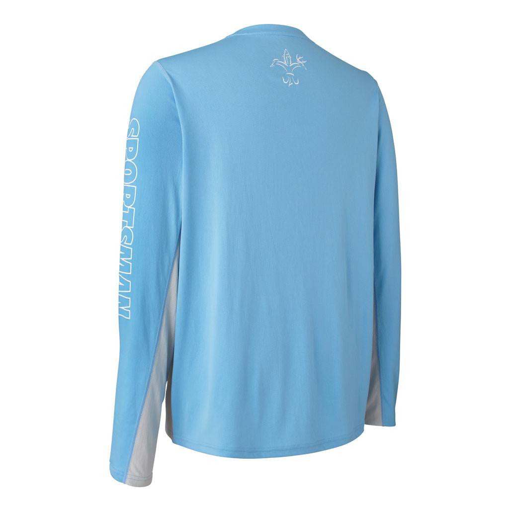 Generic Fishing Performance Shirt Shoreline Blue Water Men's Long