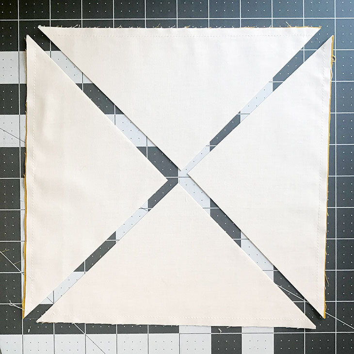 Churn Dash quilt block tutorial