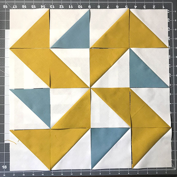 Yankee Puzzle quilt block tutorial