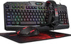 Redragon S101 Wired RGB Backlit Gaming Keyboard and Mouse, Gaming Mouse Pad, Gaming Headset Combo All in 1 PC Gamer Bundle for Windows PC – (Black)