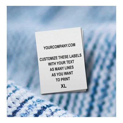 Personalized Sewing Labels for Handmade Items,Custom Sewing Label, Custom Clothing Labels,Customized with Your Business Name (3,100 Pcs)