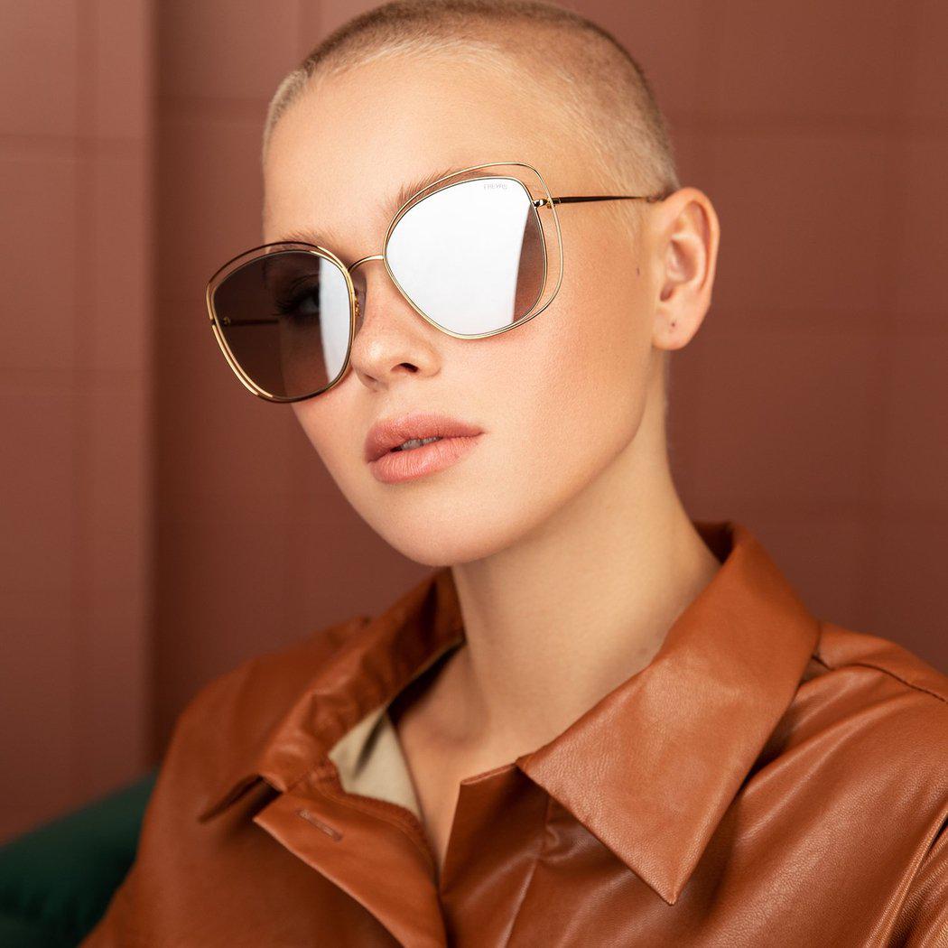 Gold hot sale womens sunglasses