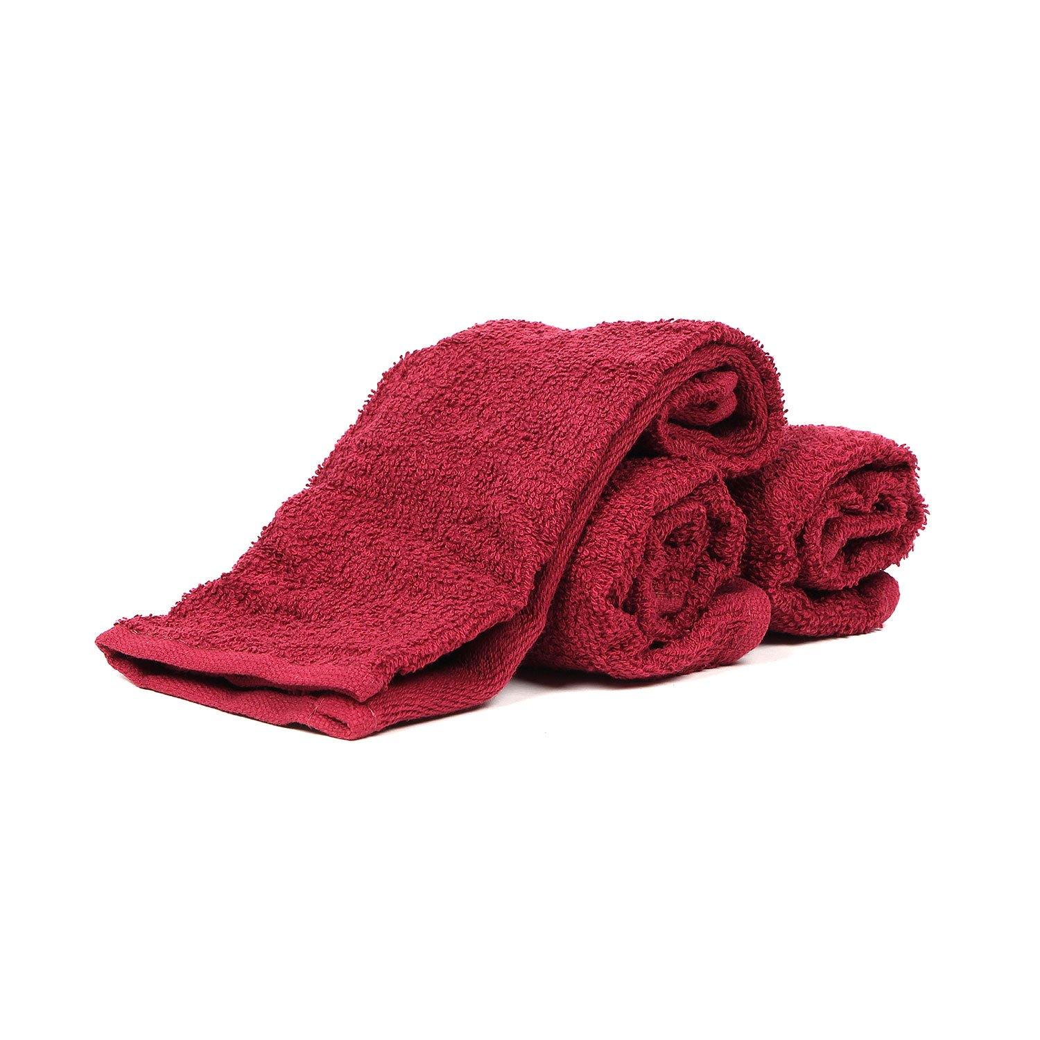 maroon towels