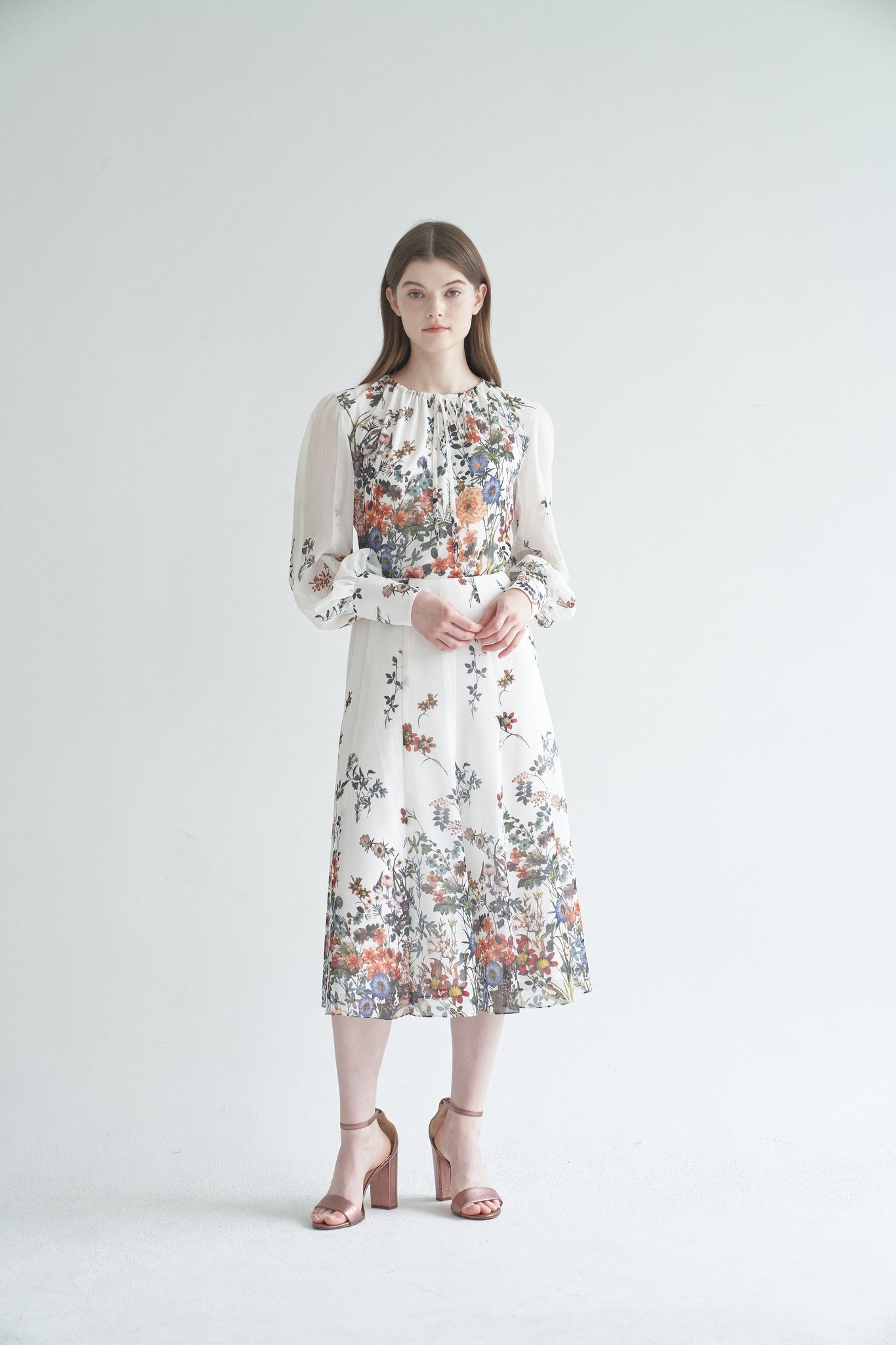 着画あり！NORA FLOWER LAYERED DRESS | neumi.it