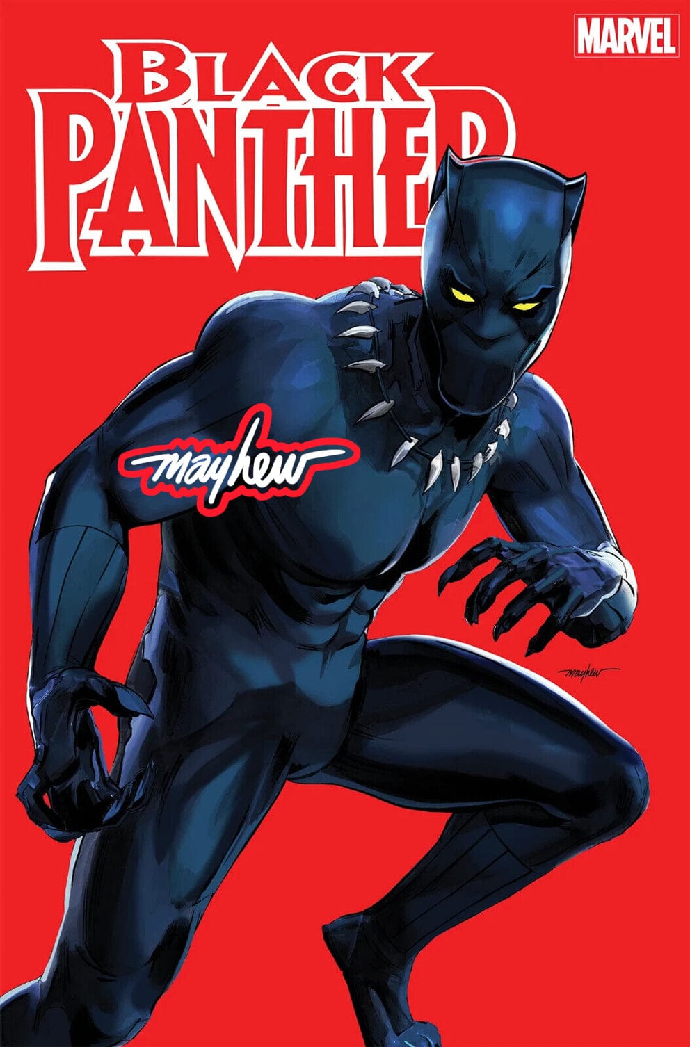 Marvel Black Panther T'Challa Mesh V-Neck Batting  