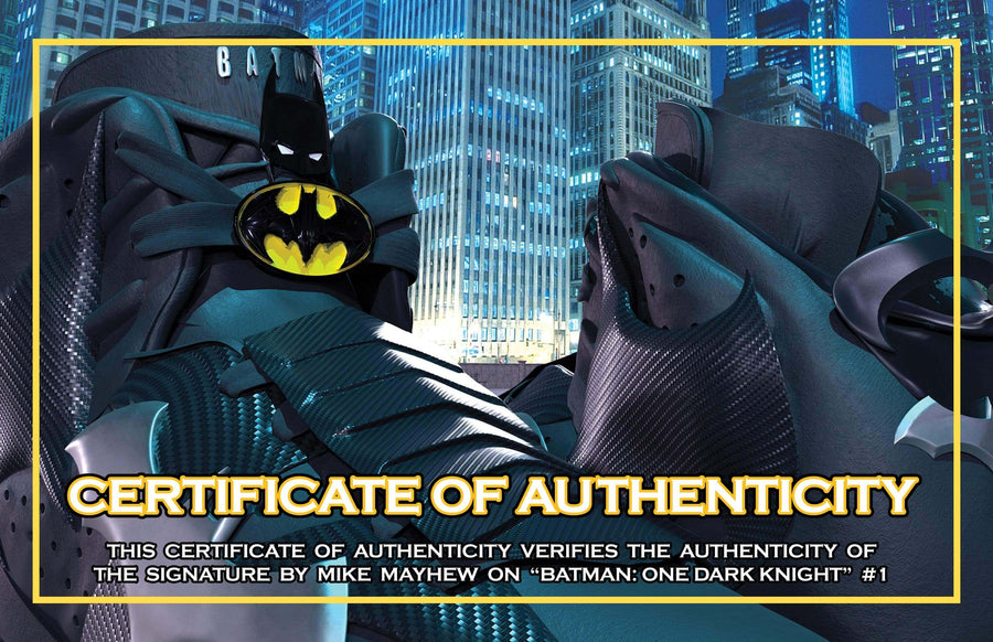 BATMAN: ONE DARK KNIGHT #1 Mike Mayhew Studio Variant Cover A Trade Dr