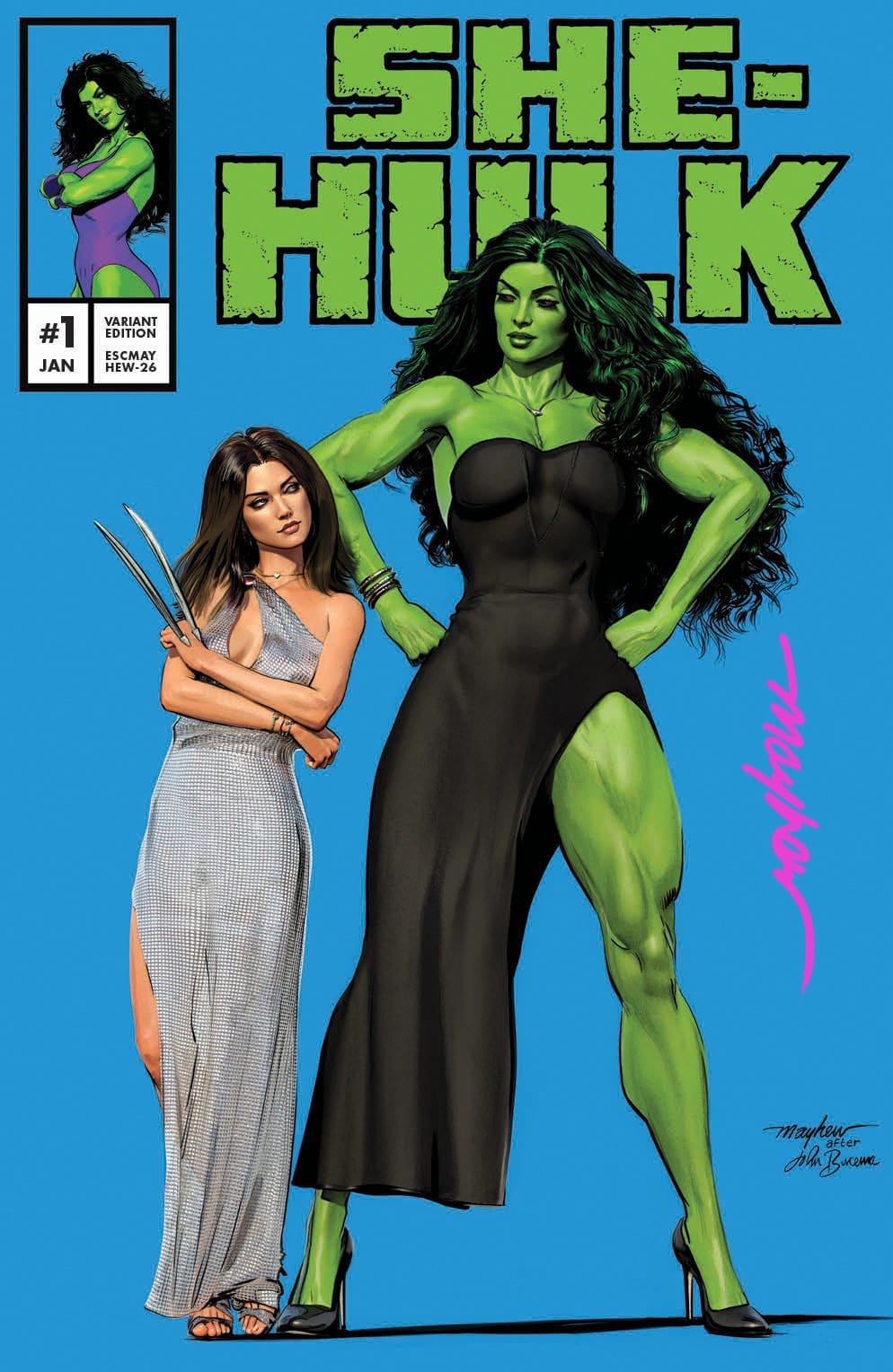 SHE-HULK #6 Mike Mayhew Studio Variant Cover Trade Dress Raw