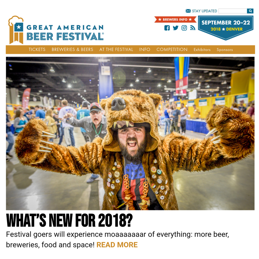 Great American Beer Festival homepage