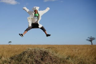 a polar bear visits Kenya