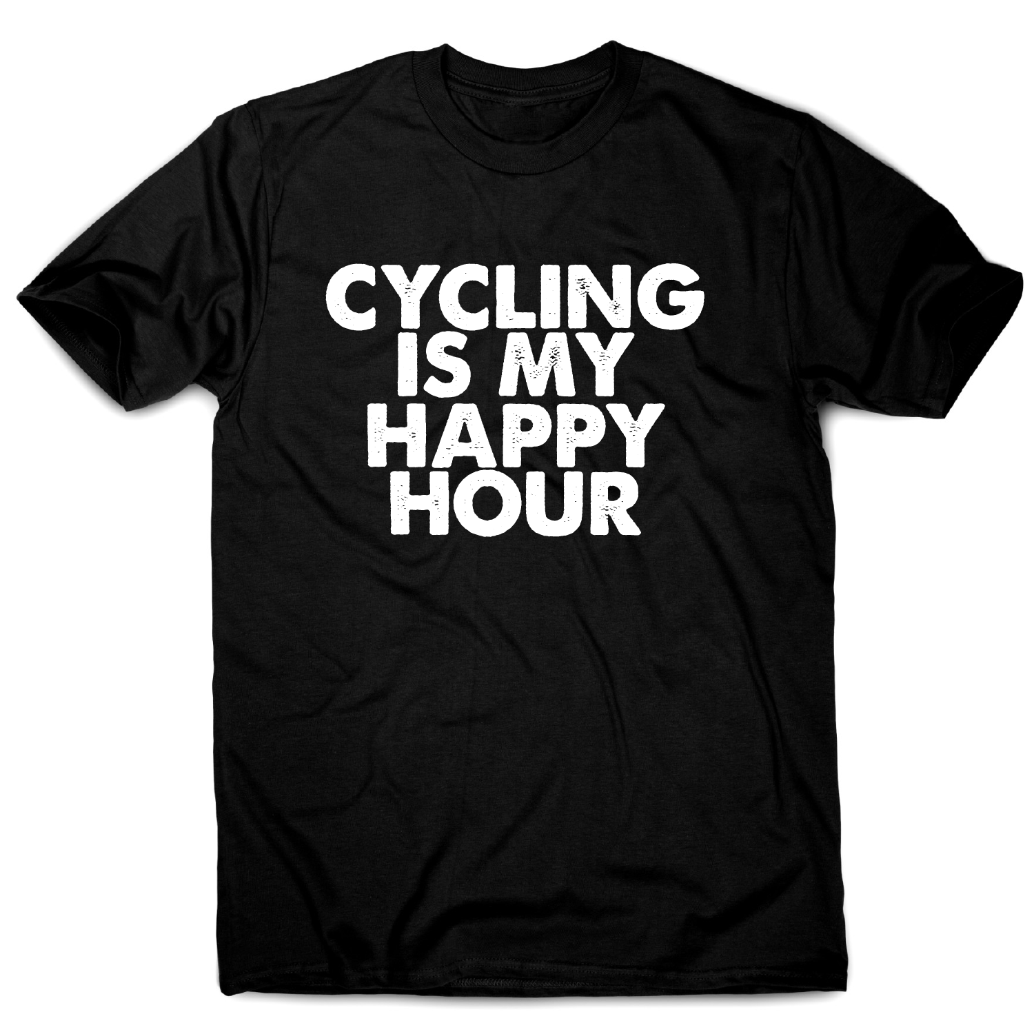 Funny slogan T shirts | Funny T shirts for men | Cycling is my happy ...