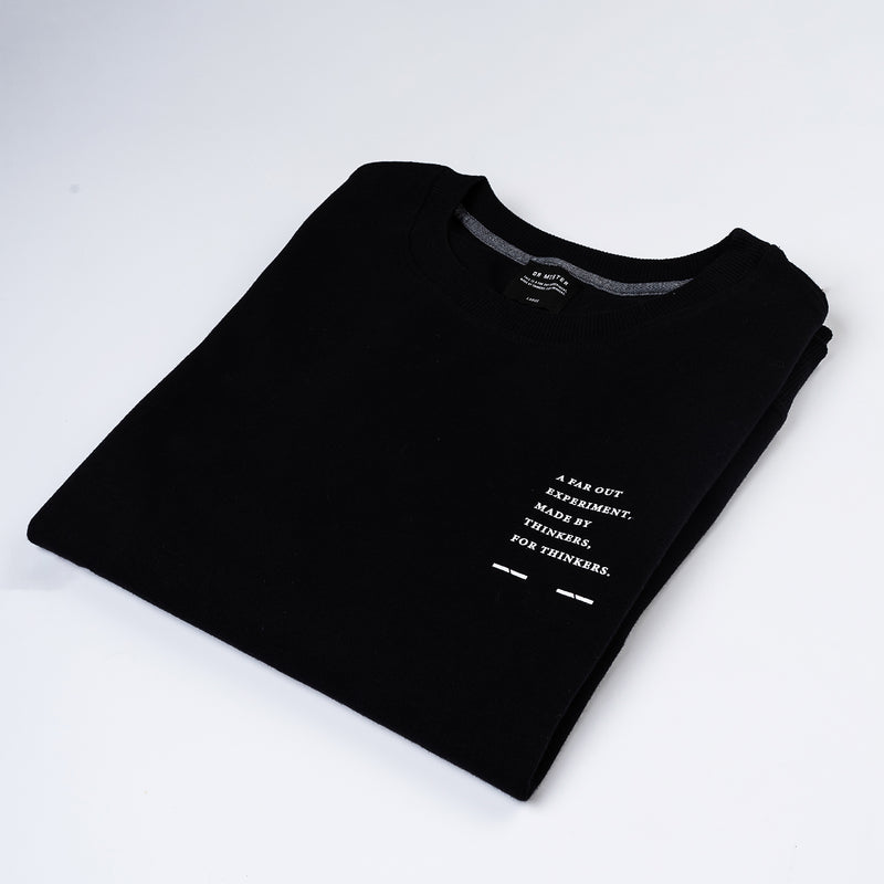 "Essential” Cosy Dropped Sweatshirt - Black
