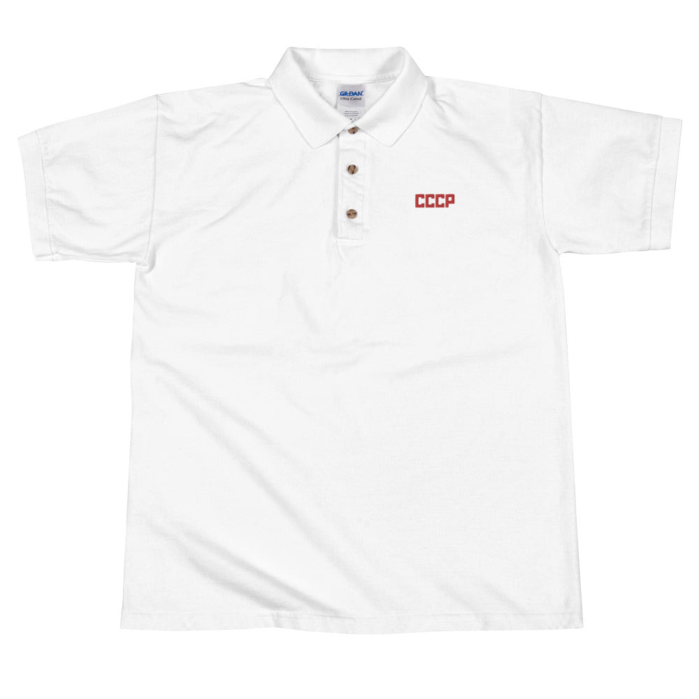 Download Cccp Embroidered Polo Shirt Stratonaut Shop