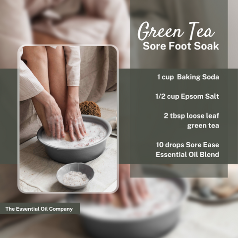 Green Tea Sore Foot Soak