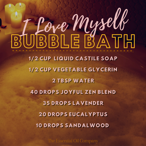 bubble bath essential oil blend