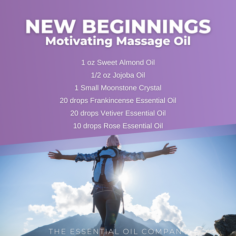 New Beginnings Motivating Massage Oil