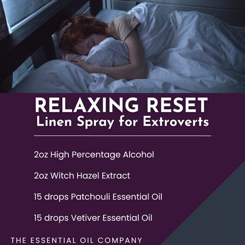 Relaxing Reset Linen Spray for Extroverts