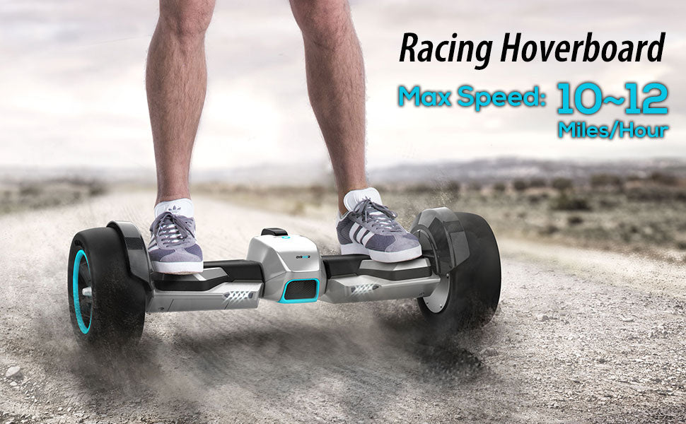 G-F1 Fastest Racing Hoverboard Silver