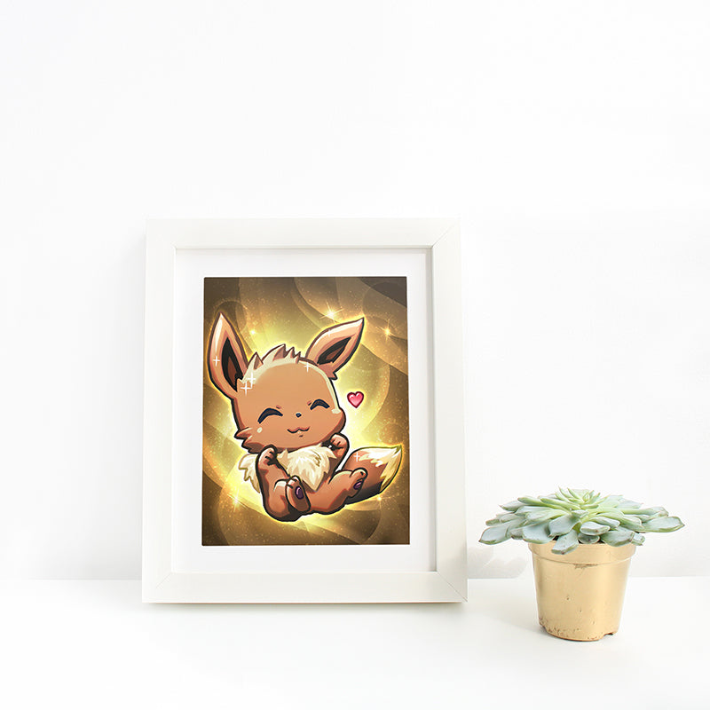 Pocket Brown Fox Mini Print Yanimatorart