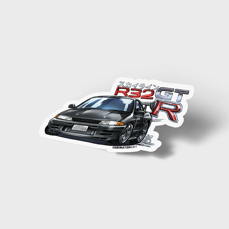 Nissan Skyline Gt R Gtr R32 Vinyl Sticker Yanimatorart