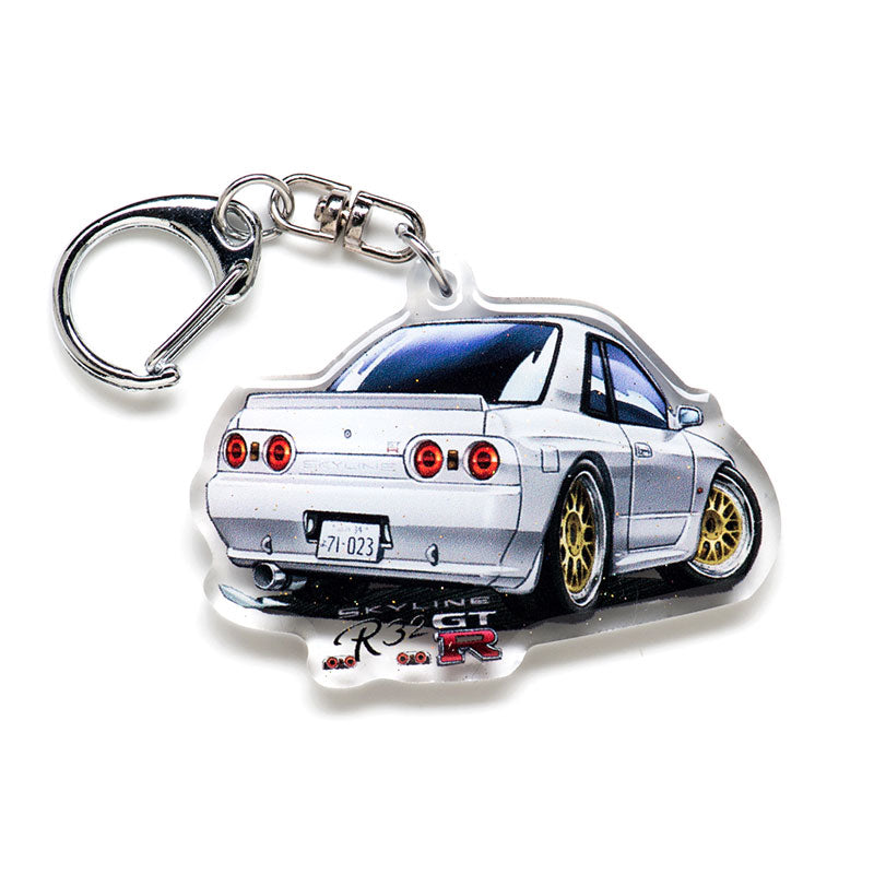 Nissan Skyline Gt R R32 Rear Acrylic Charm Keychain Yanimatorart