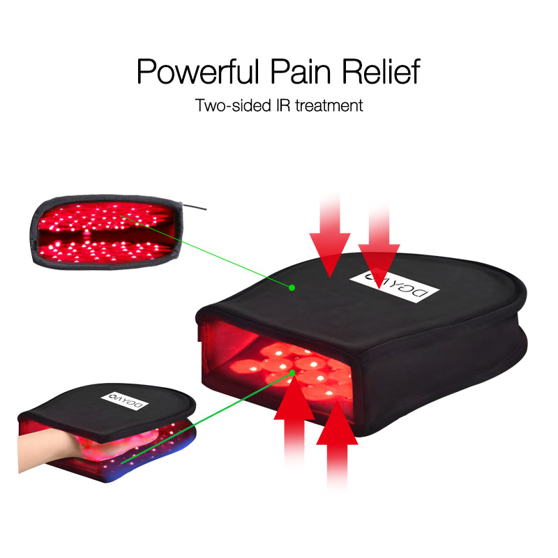 Dgyao Red Light Therapy Slippers Infrared Light Therapy Wrapped Device for Feet Toes Muscle Pain Relief with Pulse Mode Newest Techonology (2 Pads)