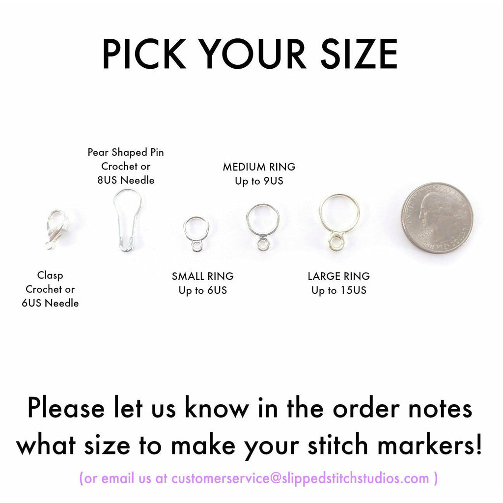 (NAME) </br> Stitch Marker (Single):Template,Slipped Stitch Studios:Slipped Stitch Studios