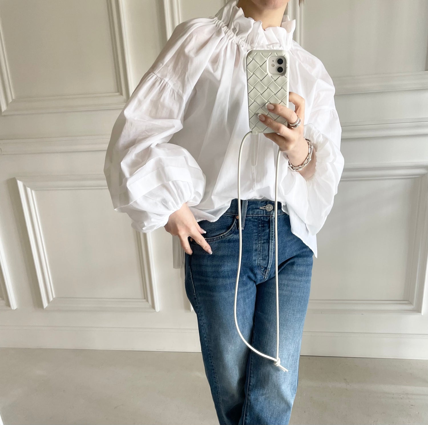 Girlish St.cecilia クリオネBLOUSE ベージュ Mサイズ