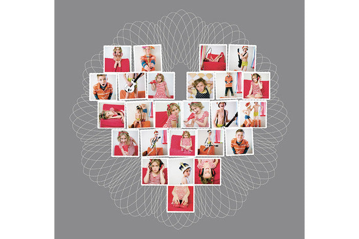 Heart Photo Collage With Free Heart Shaped Templates