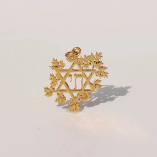 Artemisia Star of David and Chai Necklace