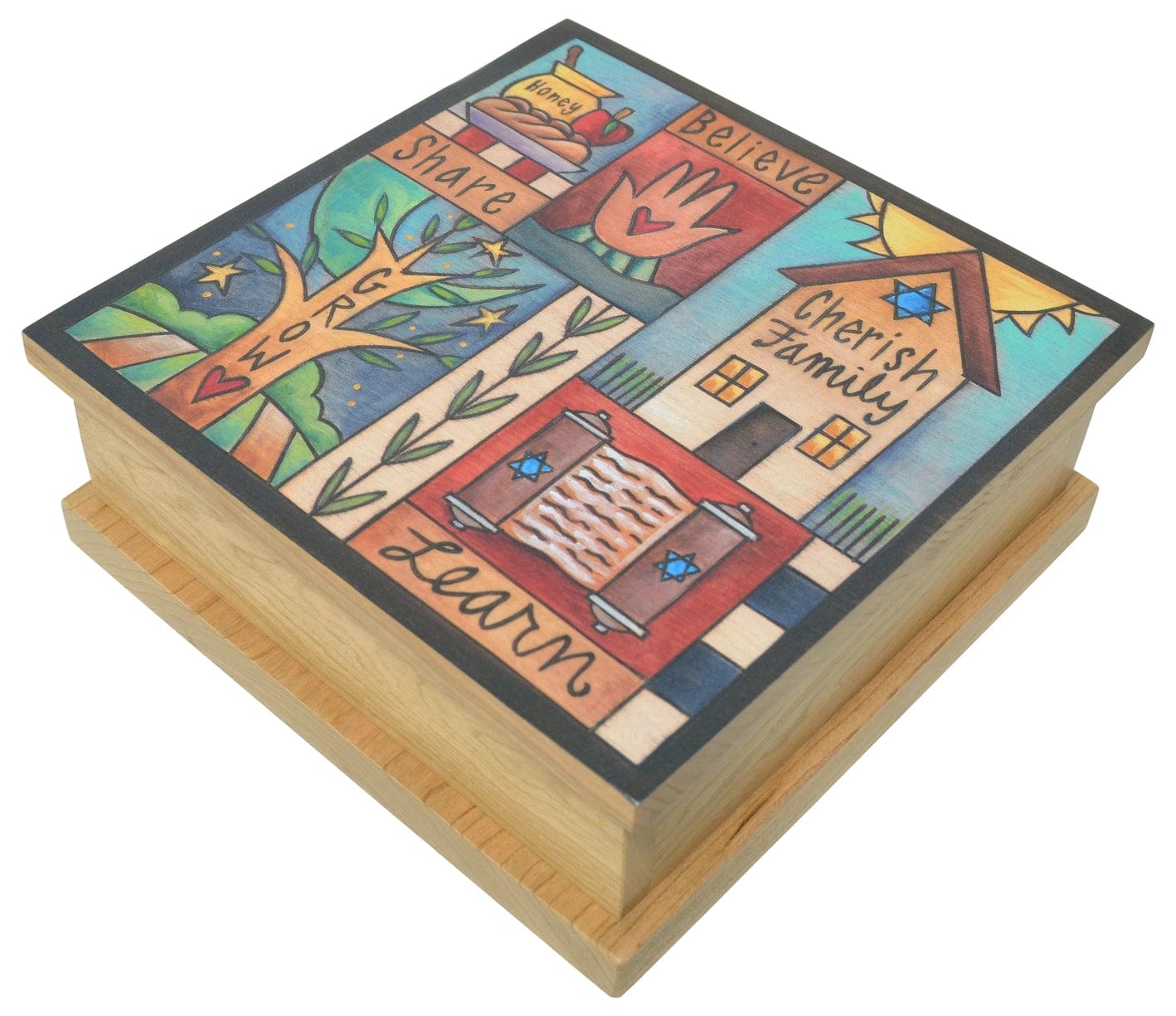 Image of Love and Light Judaica Keepsake Box