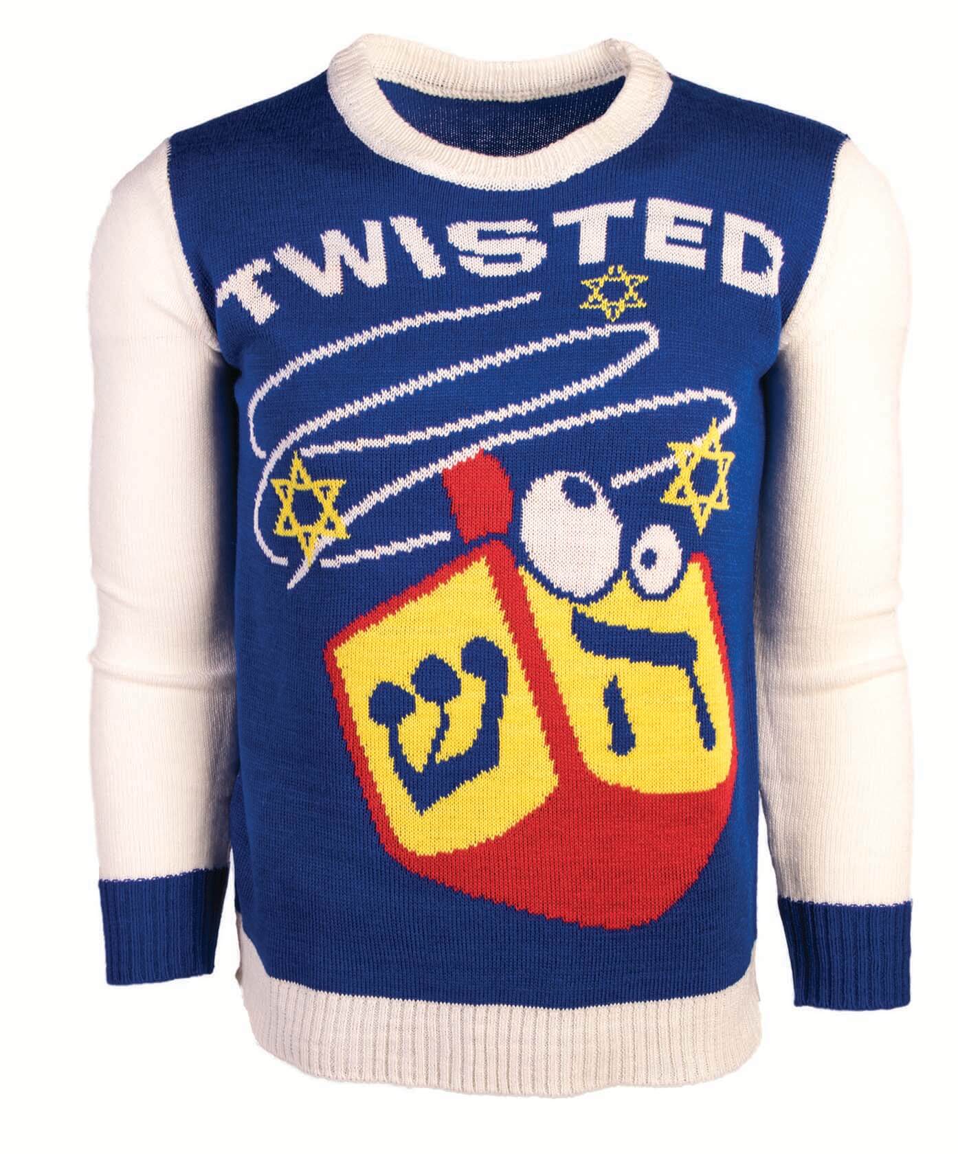 Twisted Hanukkah Sweater Unisex ModernTribe Stylish Judaica for