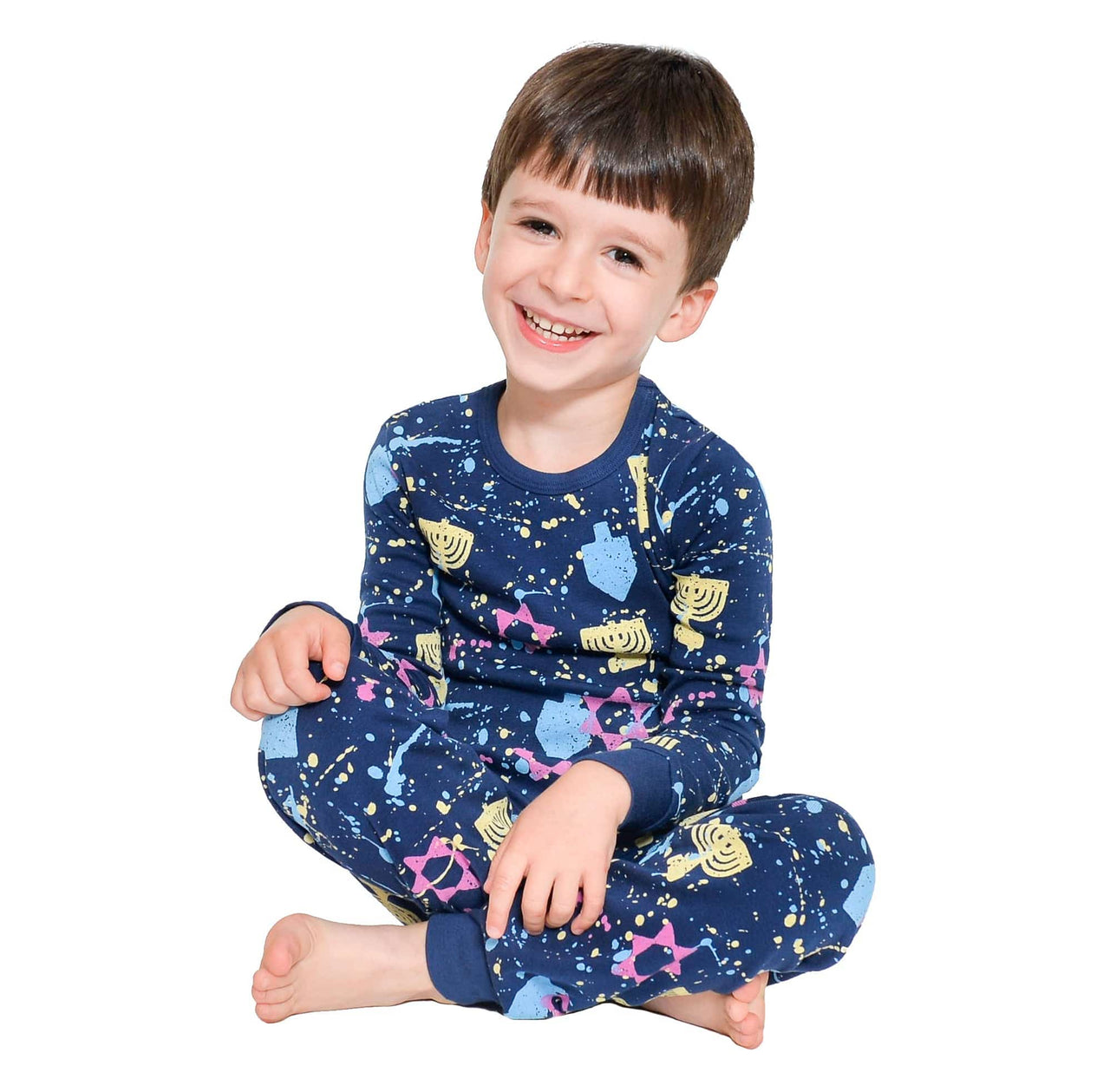 Smockingbird Happy Hanukkah Pajama Set