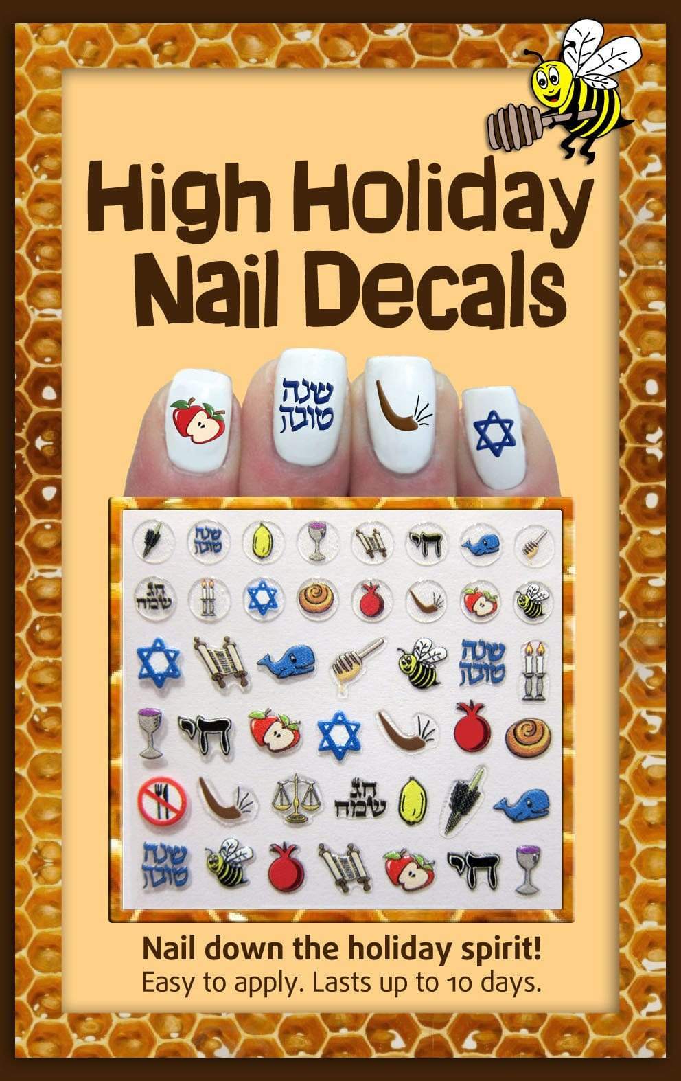 holiday fingernail decals