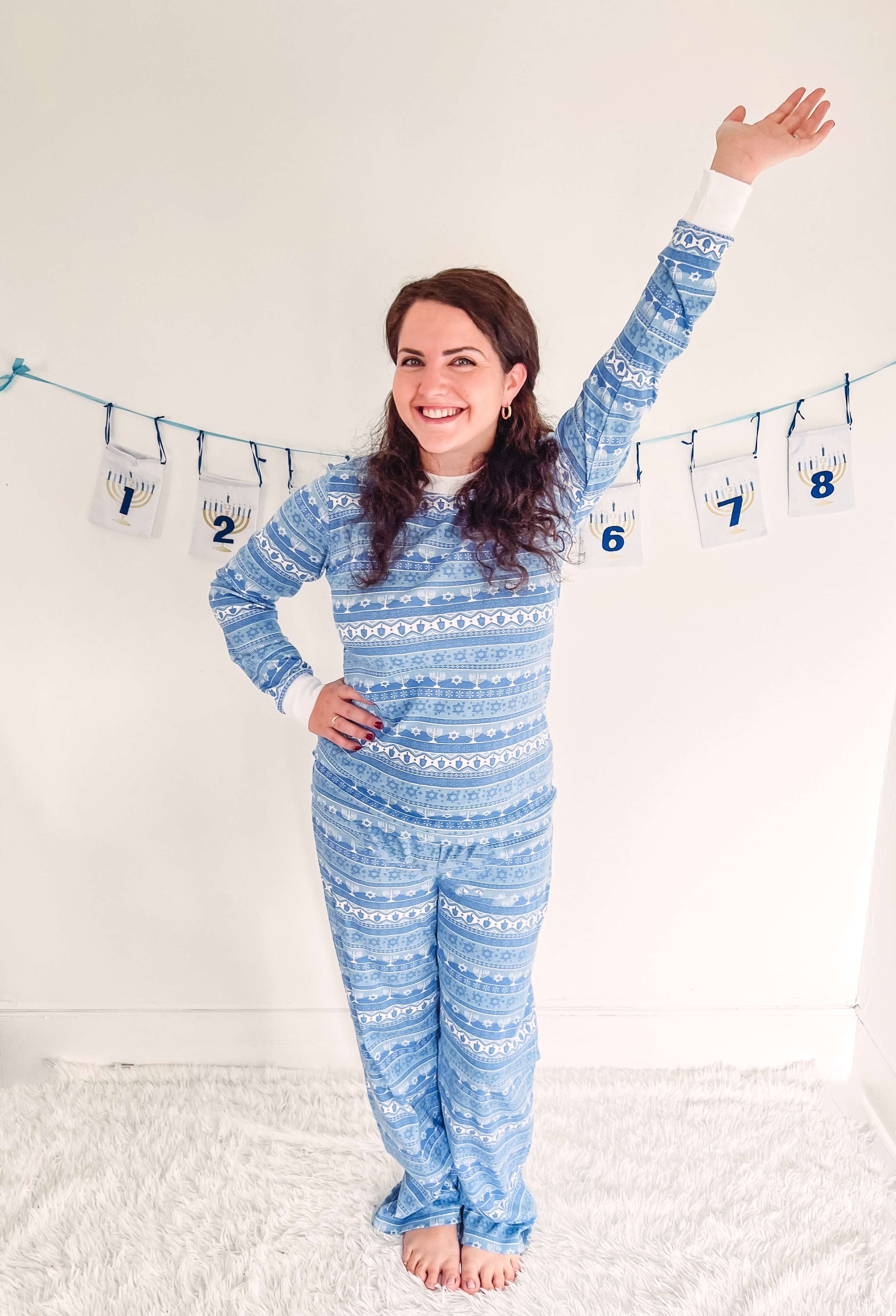 Hanukkah Fair Isle Pajamas Adults Unisex Sizes XS XL