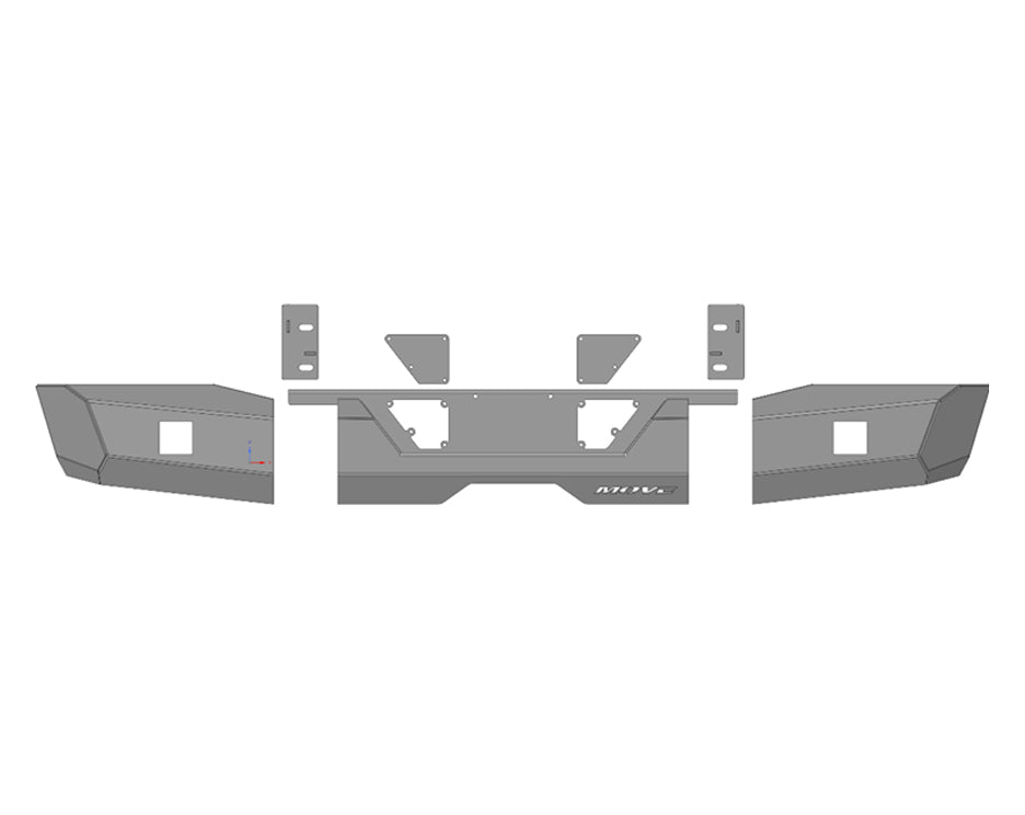 Rear Bolt Together Bumper Kit Pieces