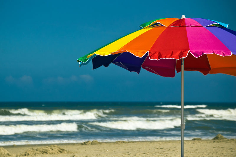 240cm Beach Umbrella - Rainbow - SOLD OUT FOR THE SEASON – Beachkit