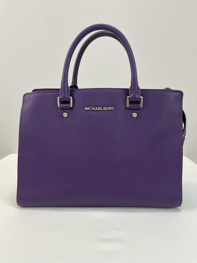 MICHAEL KORS Purple Top Handle and Crossbody Bag – Naphisa Designer Resale