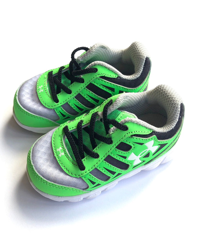 Neon Green/Grey/Black Tennis Shoes 