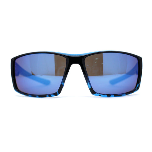 Xloop Mens Wrap Around Biker Style Plastic Sport Sunglasses