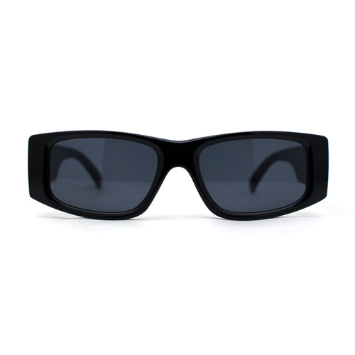Slit Narrow Lens Rectangle Mod Plastic Sunglasses – superawesome106